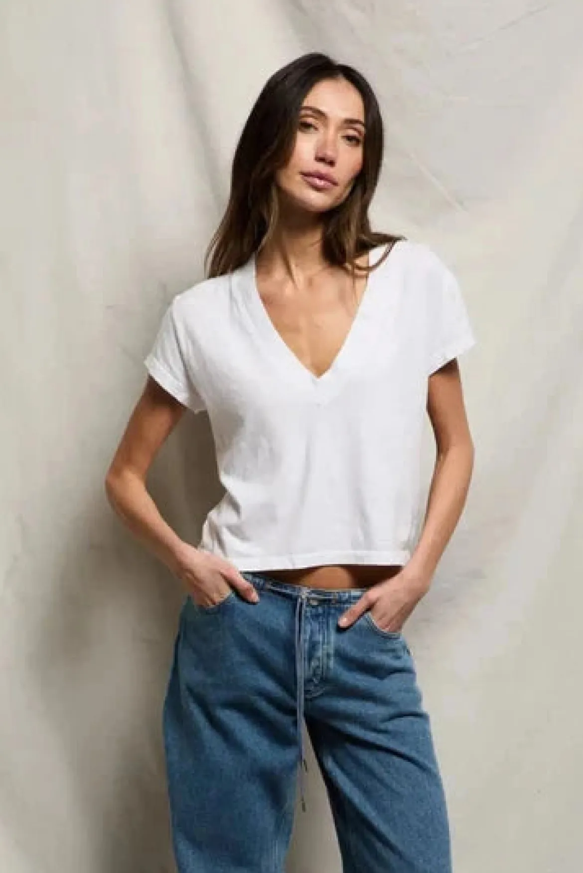 Alanis Recycled V-Neck Tee