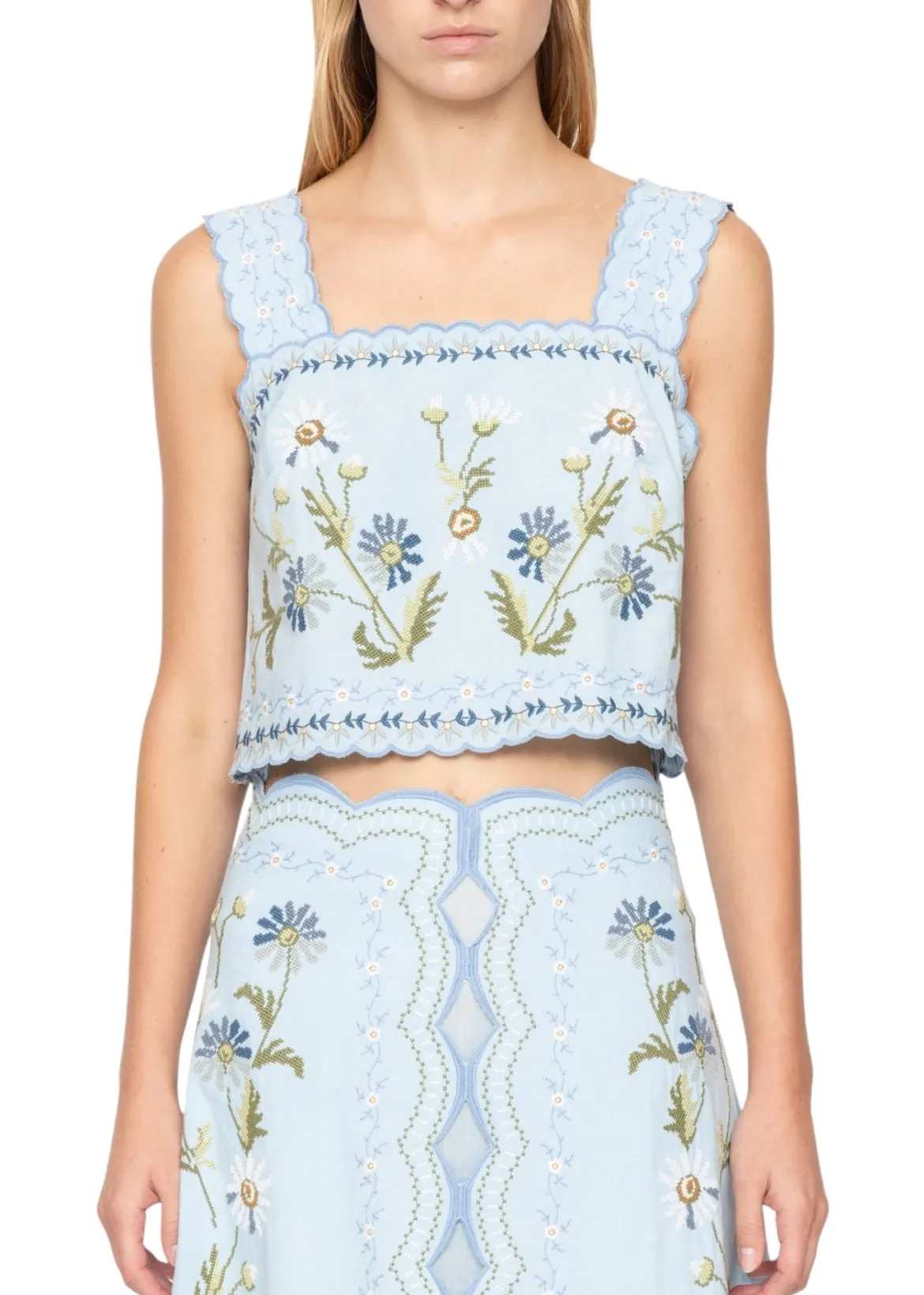 Audra Embroidery Top