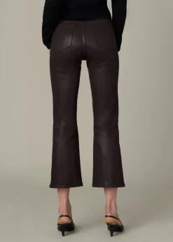 Callie Cropped Bootcut Coated Jeans