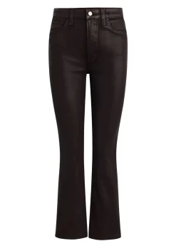 Callie Cropped Bootcut Coated Jeans