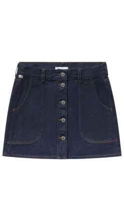 Curved Pocket Mini Skirt