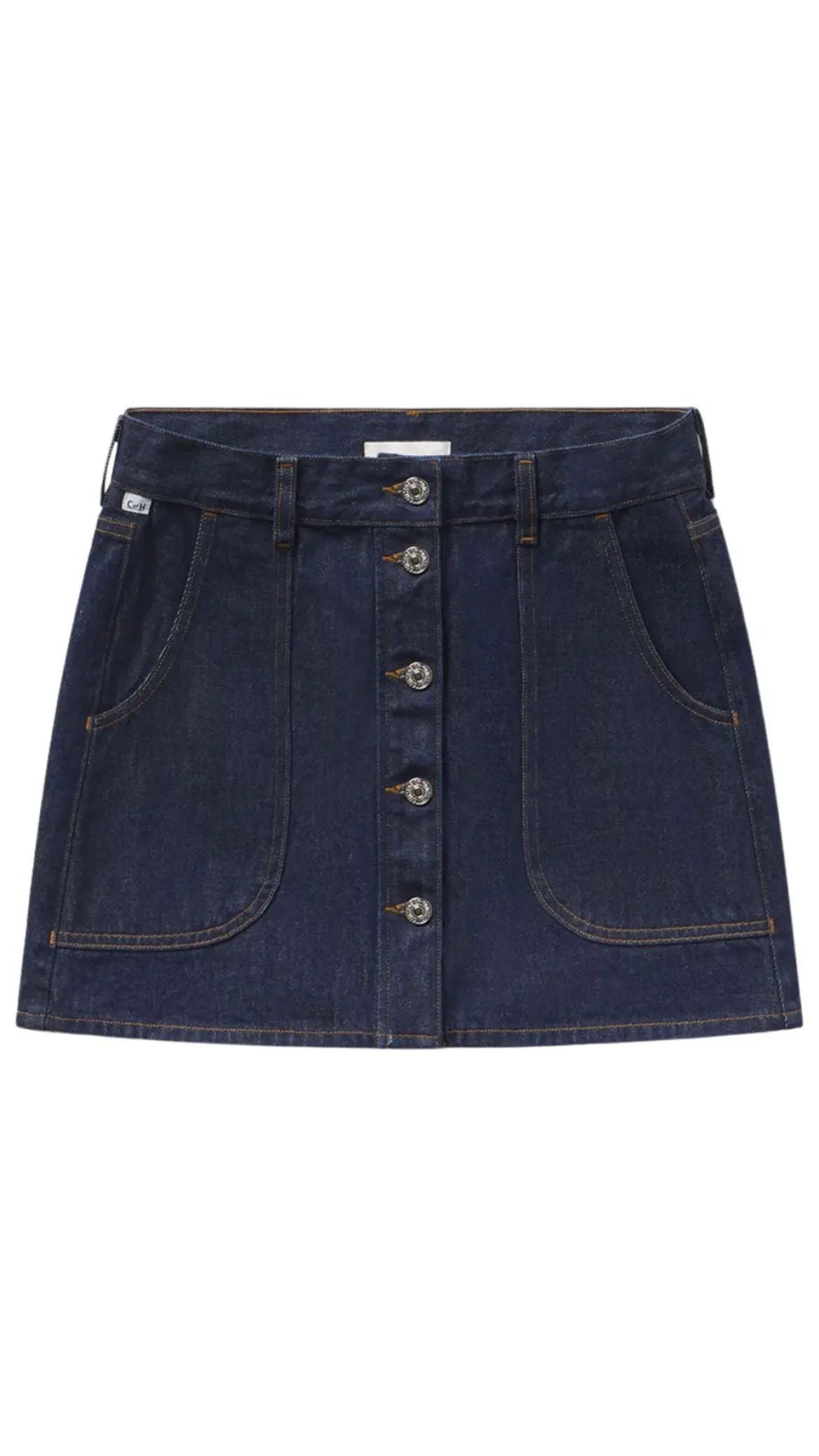 Curved Pocket Mini Skirt