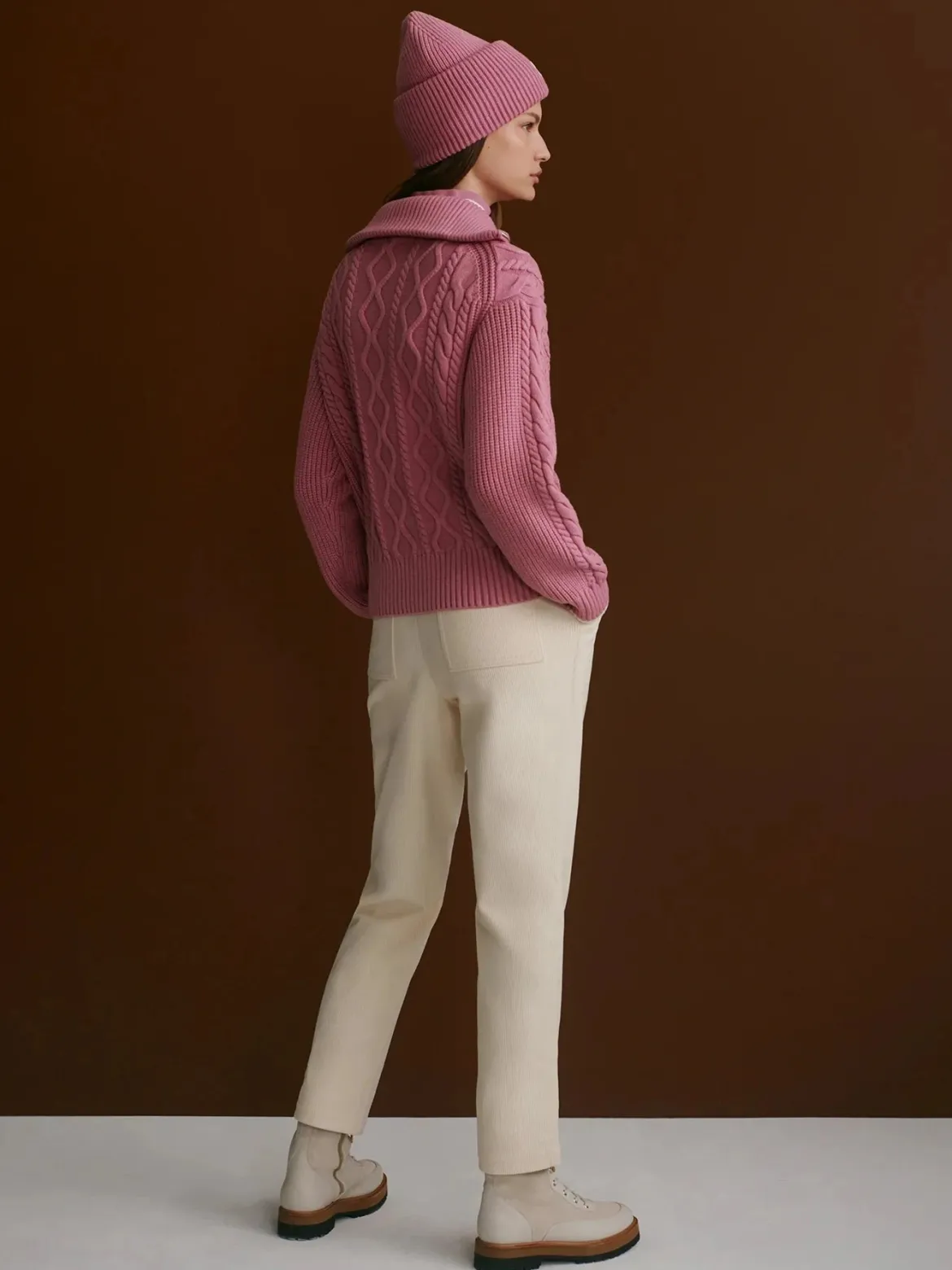 Didi Relaxed Cable Half Zip