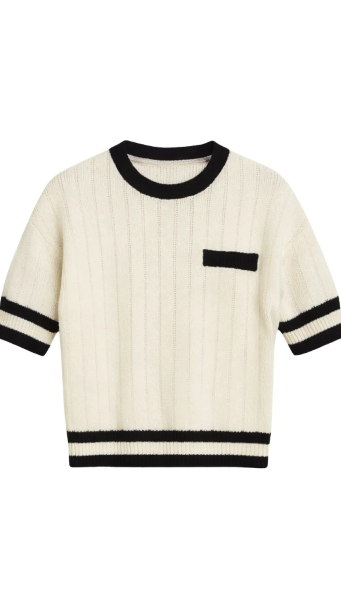 Elle Contrast Knit Top