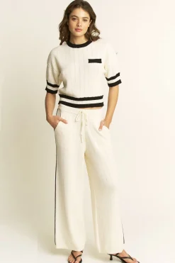 Elle Contrast Knit Top