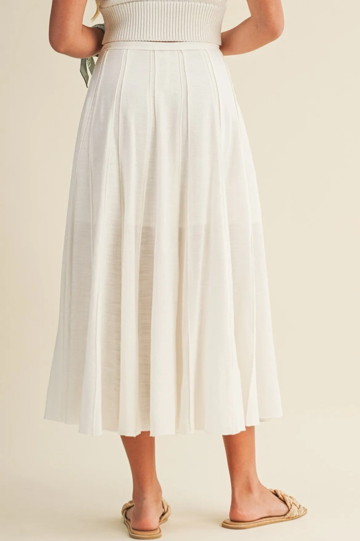 Elsie Pleated Seam Skirt