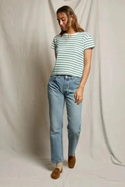 Everett Stripe Boxy Tee