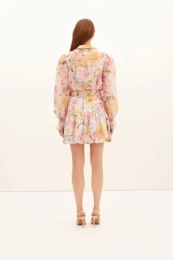 Gladioli Frilled Skirt