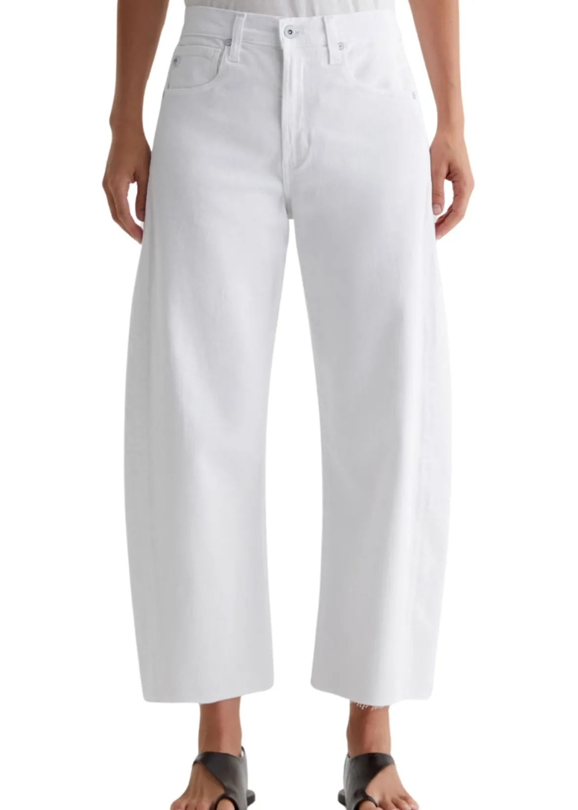 Hattie Barrel Leg Crop Jeans