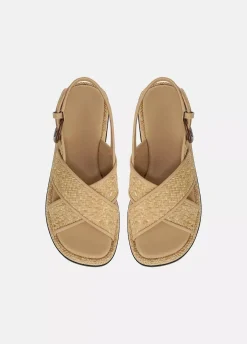 Helena Raffia Sandal