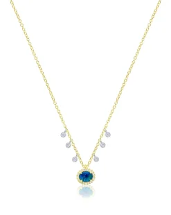 14k Opal Diamond Necklace