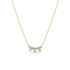 14k Tapered Baguettes Necklace