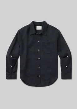 Kayla Shrunken Linen Shirt
