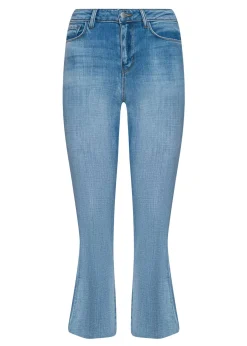 Kendra High Rise Crop Flare Jeans