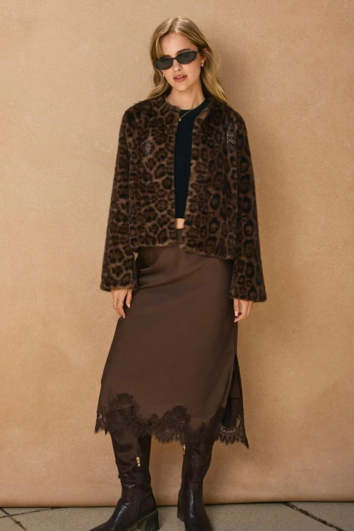 Lea Lace Hem Skirt