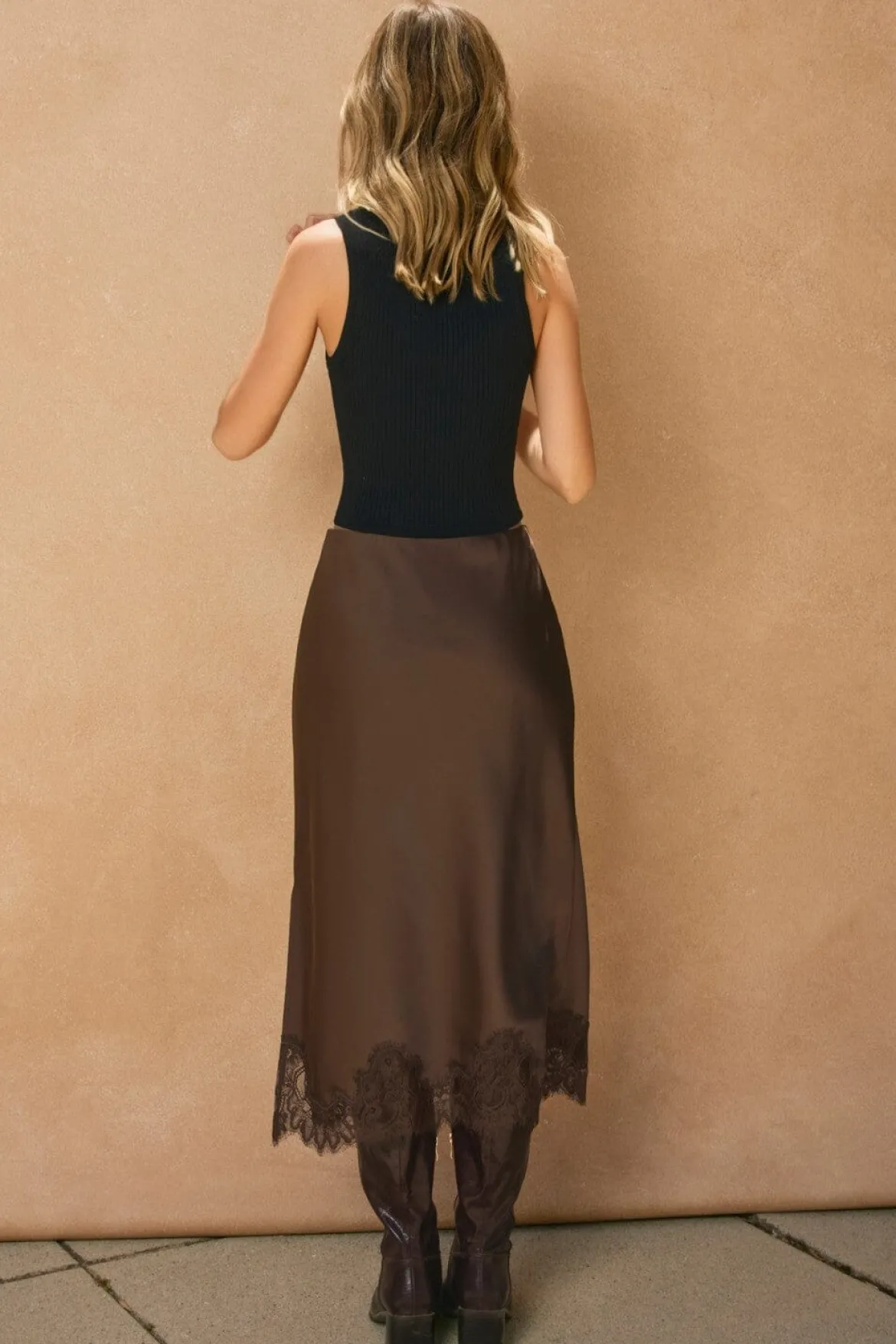 Lea Lace Hem Skirt