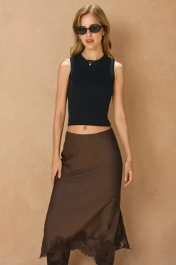 Lea Lace Hem Skirt