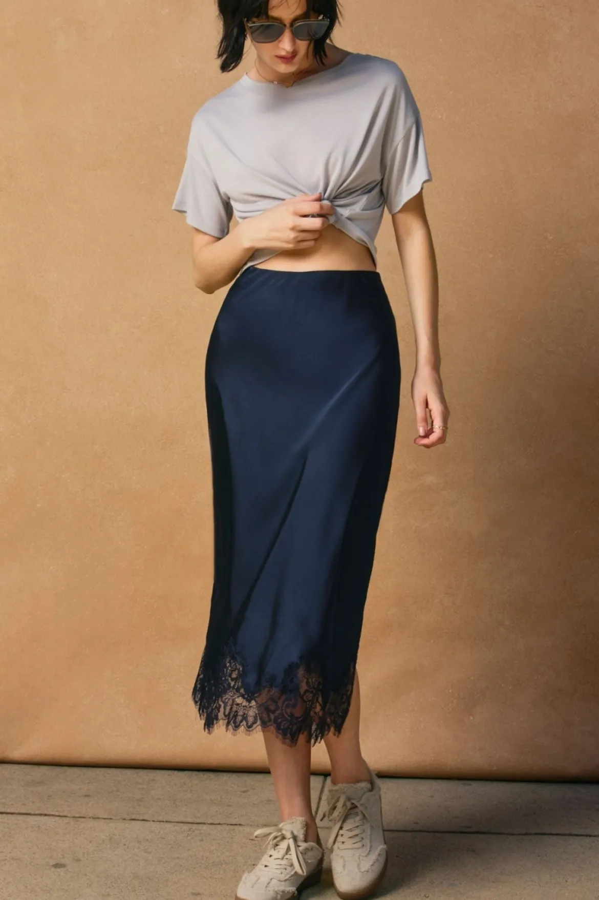Lea Lace Hem Skirt