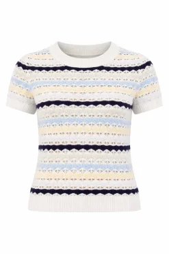 Lumi Stitch Cap Sleeve Crew