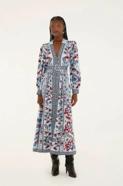 Marcelle Soft Blue Maxi Dress