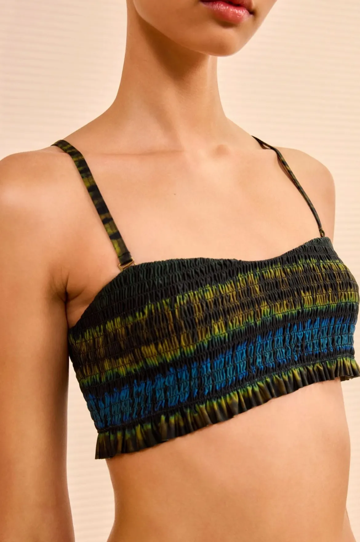 Marseille Smocked Bikini Top