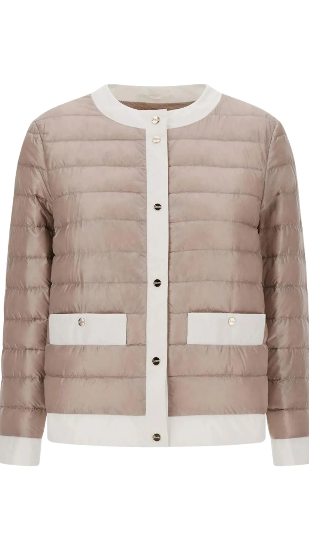 Nylon Short Collarless Jacket
