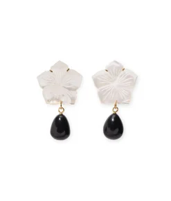 Paper White Earrings