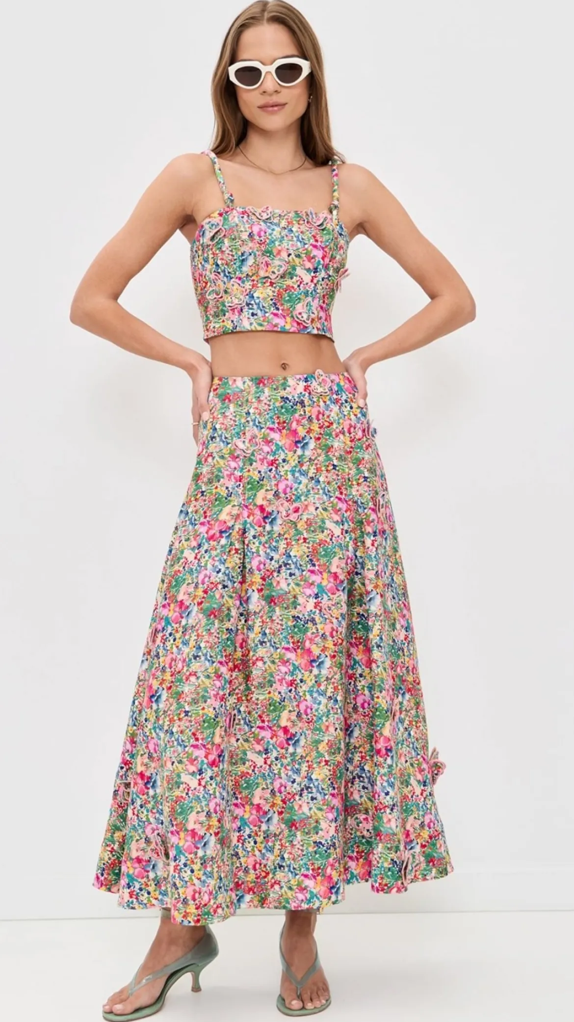 Peasant Floral Maxi Skirt