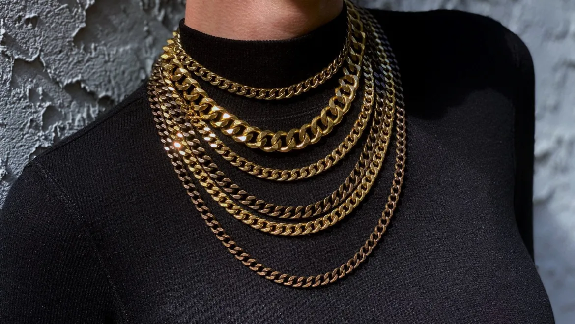 Perfect Curb Smoky 2.3 Necklace