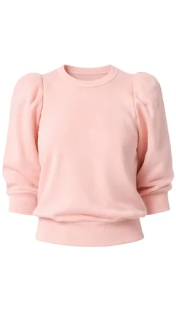 Pleated Short Sleeve Crew