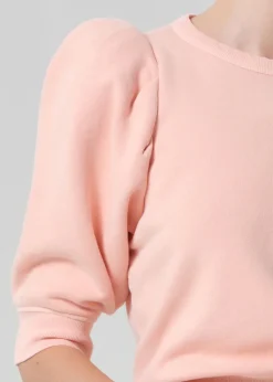 Pleated Short Sleeve Crew