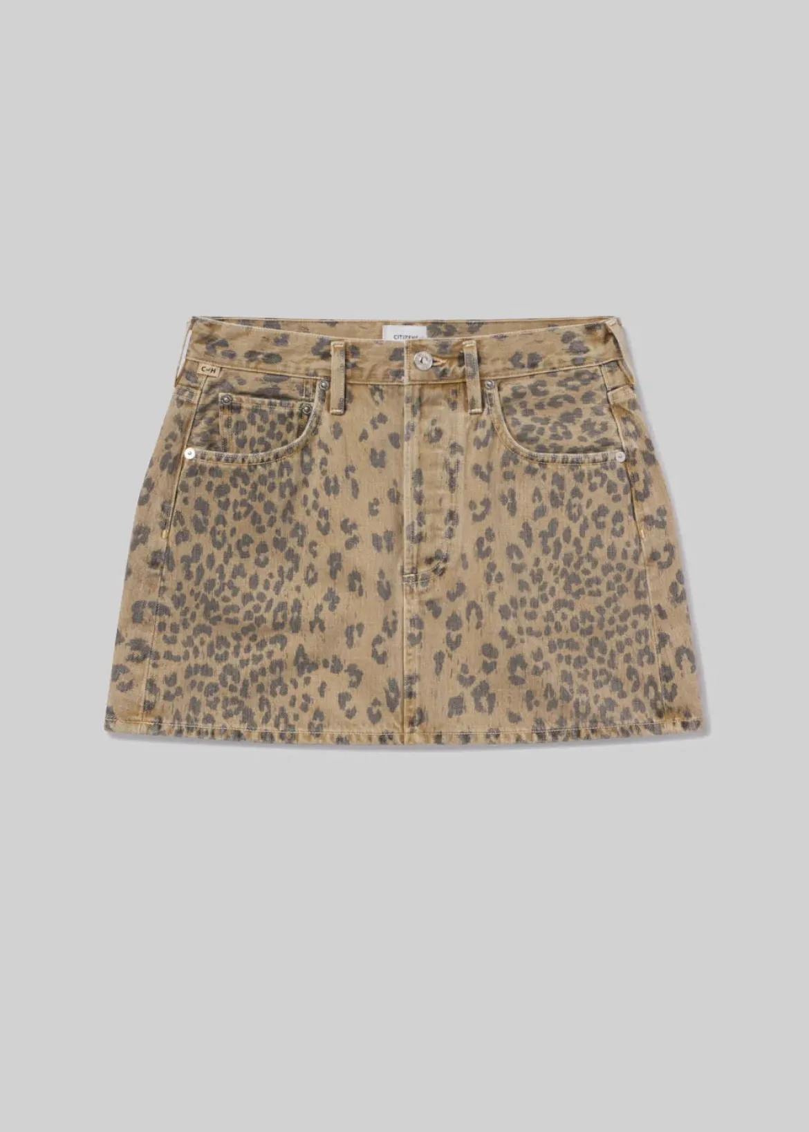 Ramona Mini Skirt in Natural Cheetah