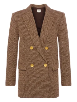 Riva Knit Double Breasted Blazer