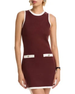 Ruthie Knit Shift Mini Dress