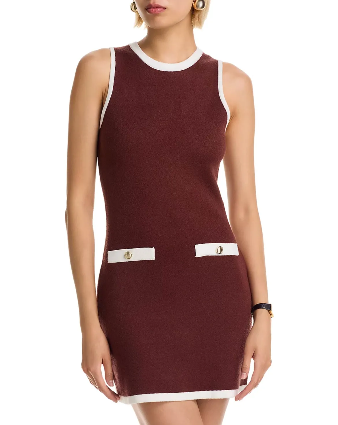 Ruthie Knit Shift Mini Dress