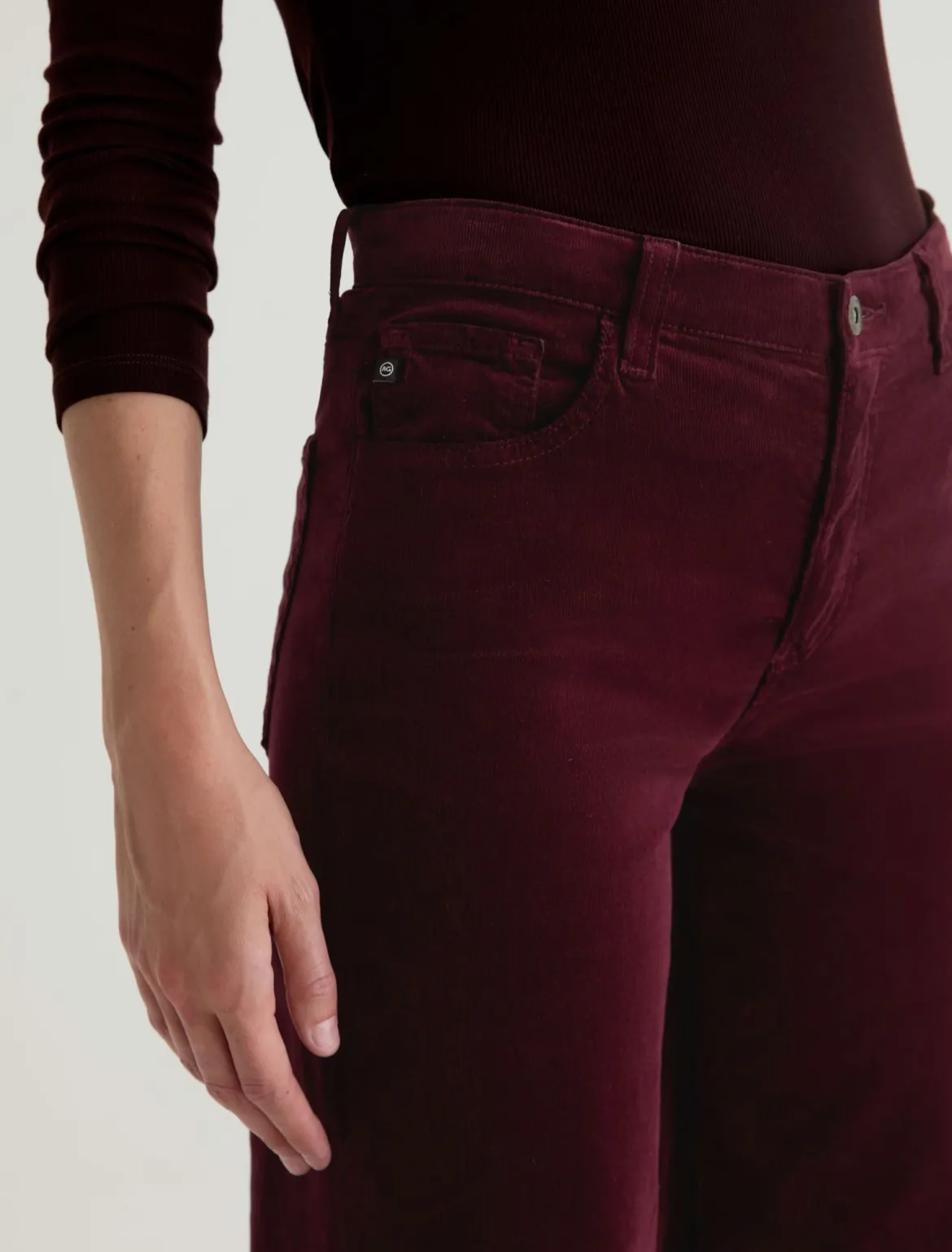 Saige Wide Leg Crop Corduroy Jeans