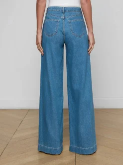 Sandy High Rise Wide Leg Jeans