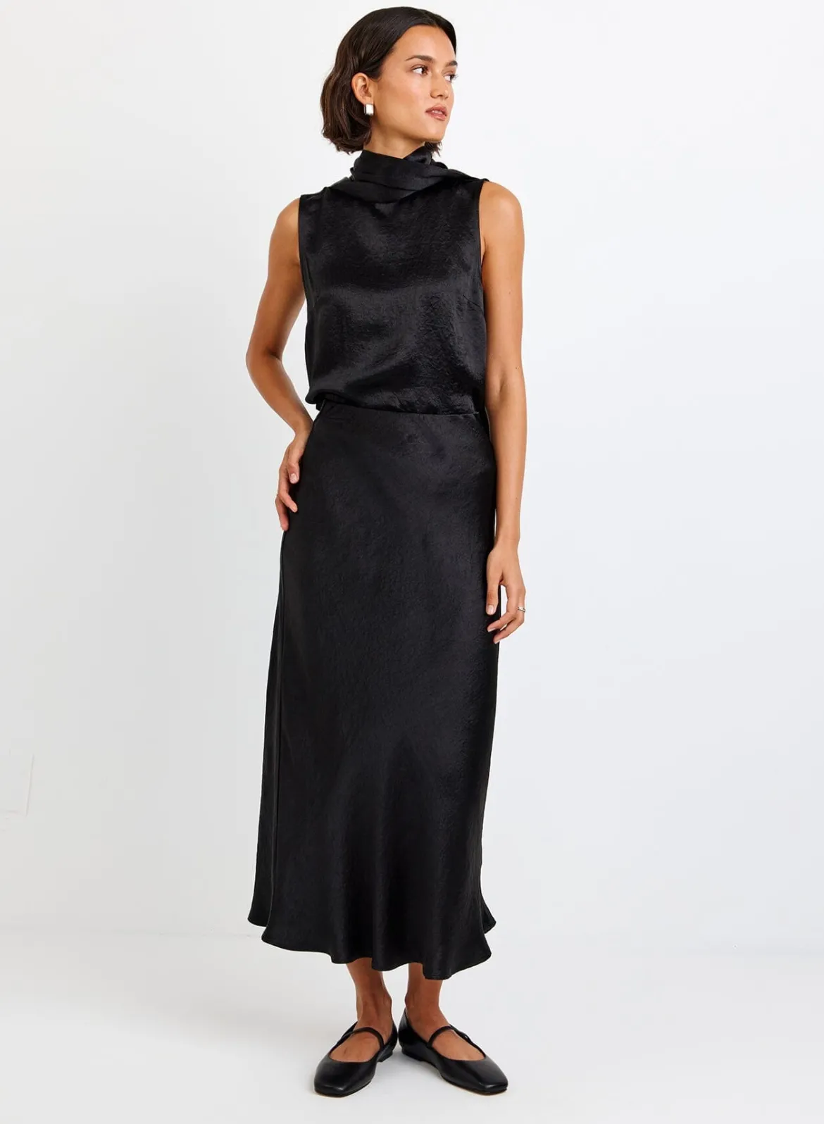 Scarf Neck Blouse