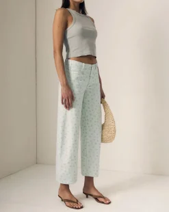 Selena Mid Rise Crop Jeans