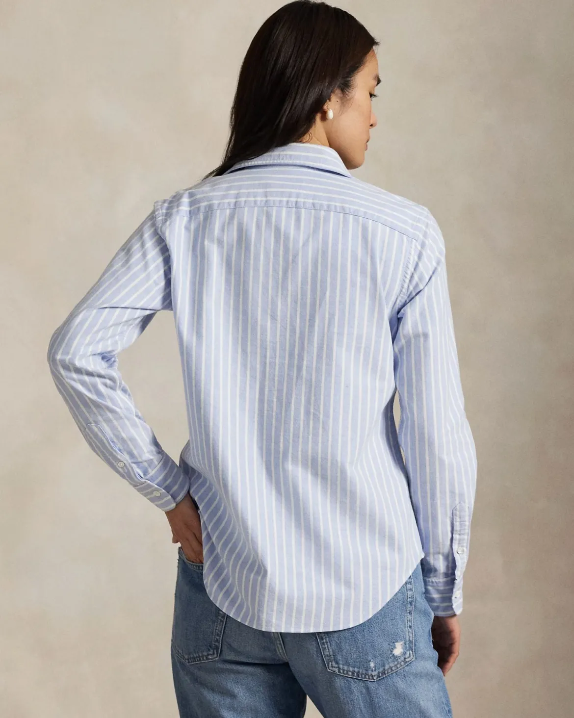 Slim Fit Striped Oxford Shirt