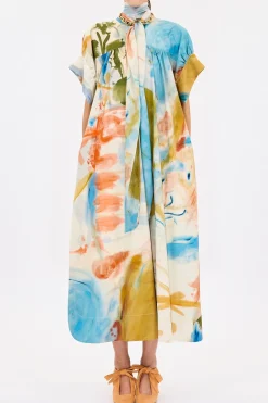 Studio Short Sleeve Cotton Dress