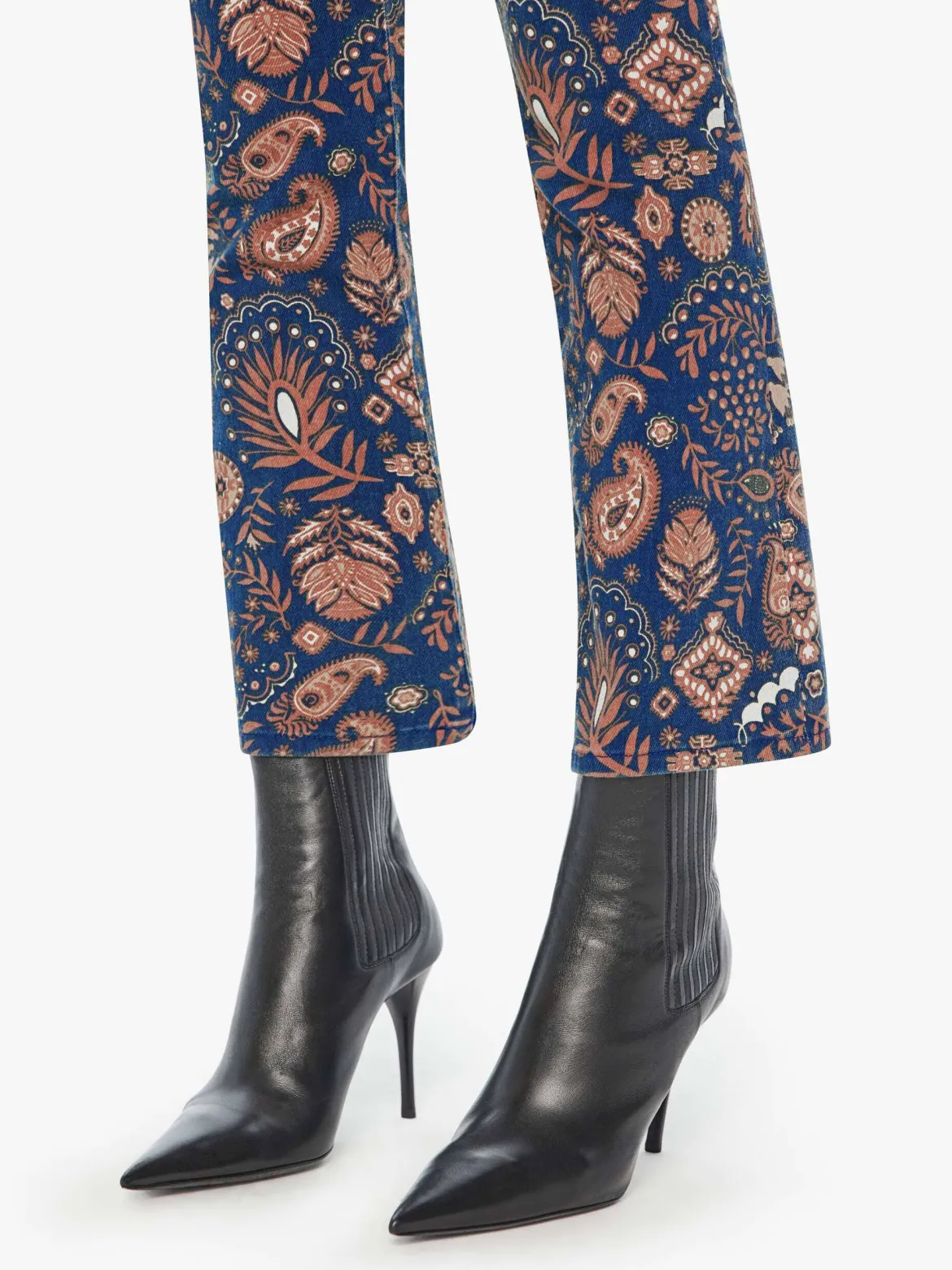 The Hustler Flood Jeans in Henna Happiness