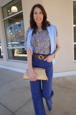 The Lasso Sneak Jeans in Estate Blue
