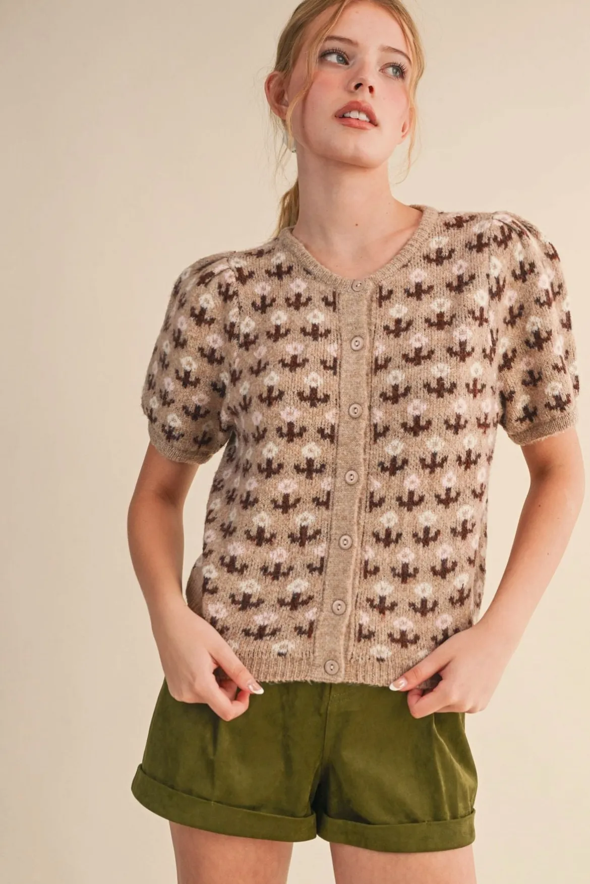 Thea Short Sleeve Cardigan