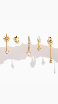Twinkle Opal Earring Set
